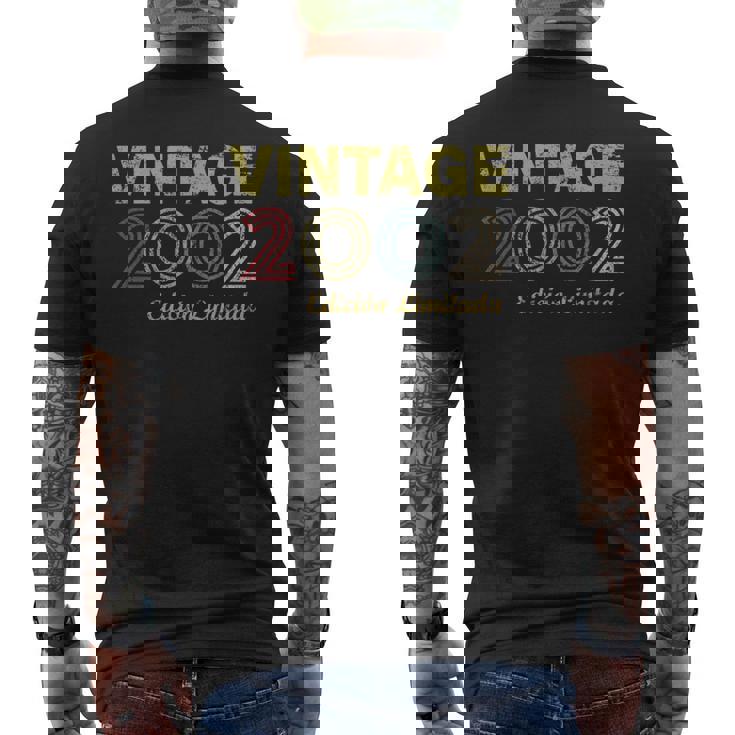 Vintage 2002 Regalo 23 Cumpleaños 23 Años Chico Chica Camiseta Hombre Estampado Espalda