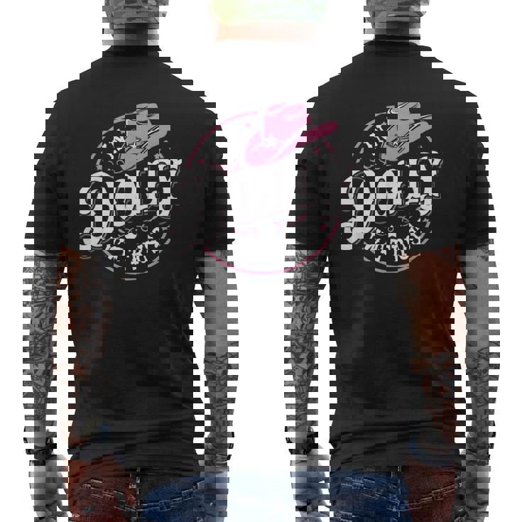 Vintage Dolly Personalized Name Retro Style Classic Men's T-shirt Back Print