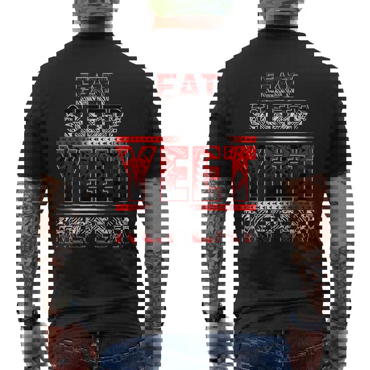 Vintage Jey First Name Saying Eat Sleep Yeet Repeat Apparel Men's T-shirt Back Print