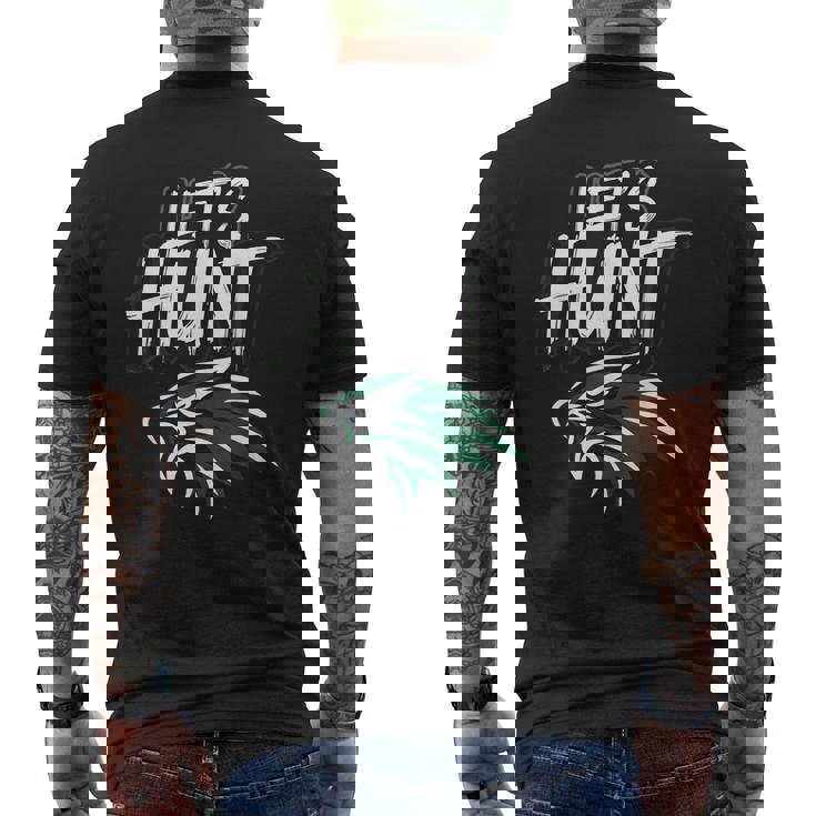 Vintage Let’S Hunt Eagles Retro Hunting Men's T-shirt Back Print