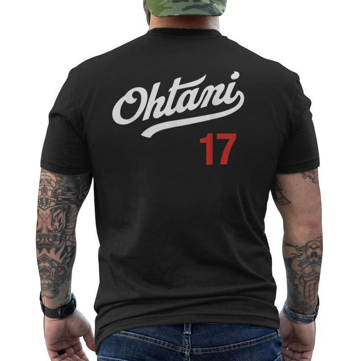 Vintage Name Ohtani Graphic Men's T-shirt Back Print - Seseable