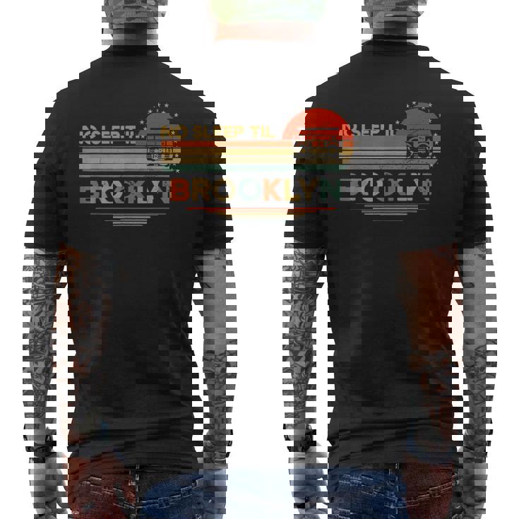 Vintage No Sleep Til Brooklyn Retro Brooklyn Men's T-shirt Back Print