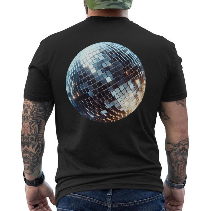 Vintage Retro Disco Ball Retro 1980S Dj Mirror Ball T-Shirt mit Rückendruck