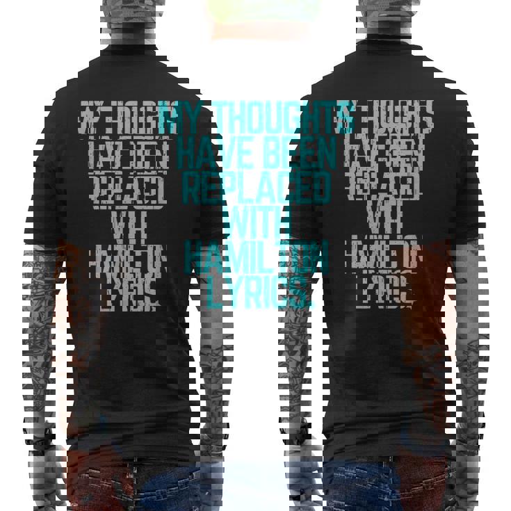 Vintage Historic Hamilton Quote Kids Men's Back Print T-Shirt