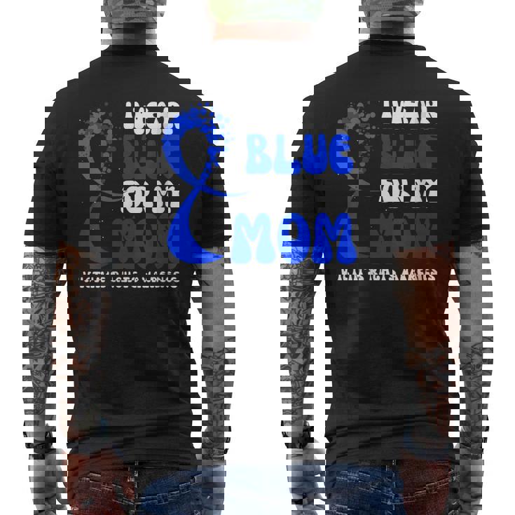 I Wear Blue For My Mom Victim's Rights Awareness Ribbon Men's Back ...