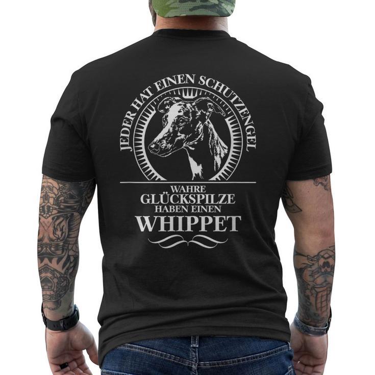 Whippet Guardian Angel Dog Greyhound Dog Saying T-Shirt mit Rückendruck