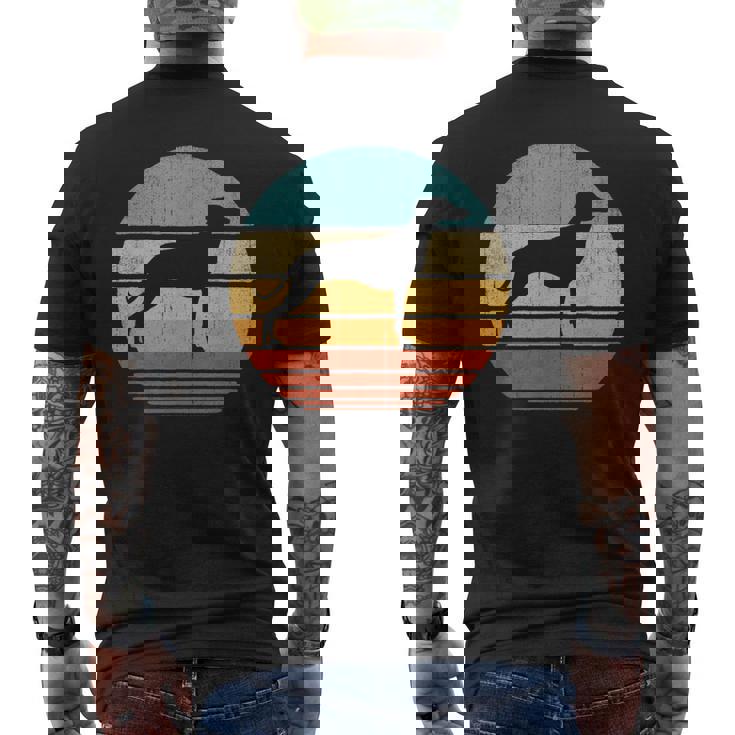 Whippet Retrointage 60S 70S Sunset Snap Perro Amantes Hombres Camiseta Hombre Estampado Espalda