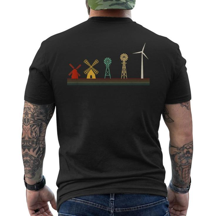 Wind Energy Development Windmill T-Shirt mit Rückendruck