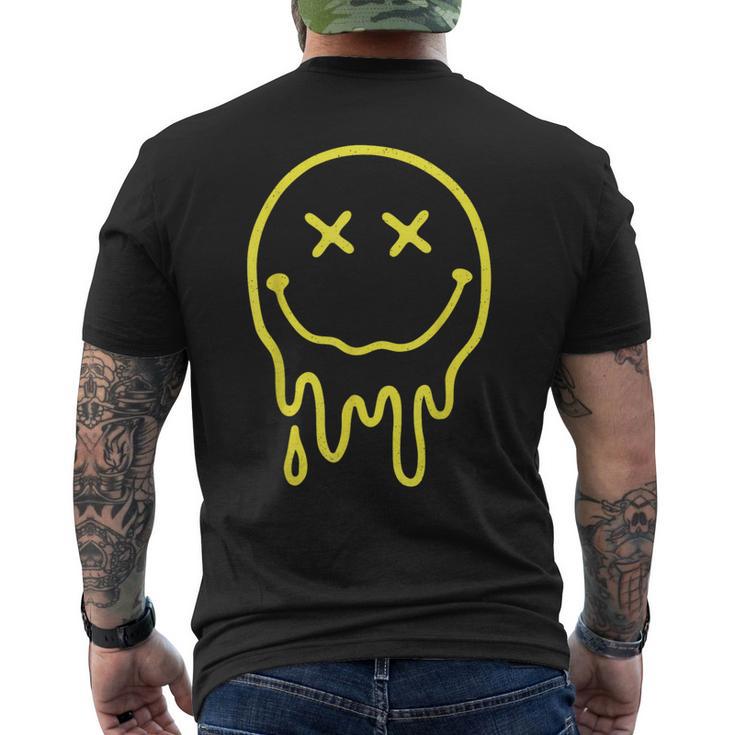 X Eyes Melting Yellow Smile Face Melted Dripping Happy Face Men's