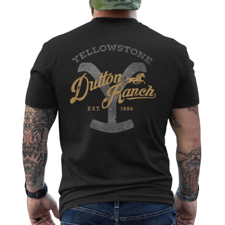 Yellowstone Dutton Ranch Est 1886 Iconic Logo Team Style T-Shirt mit Rückendruck