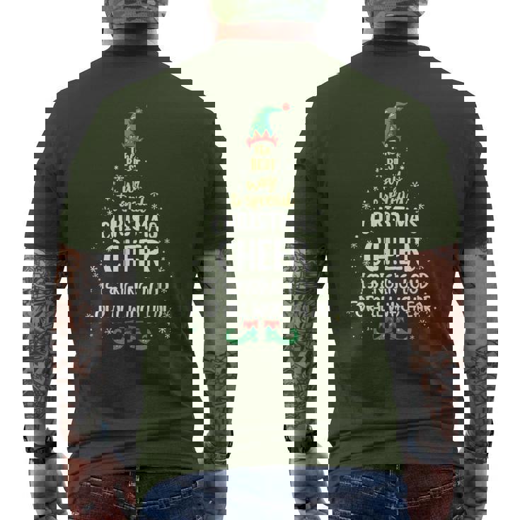 The Best Way To Spread Christmas Cheer Is Singing Loud Elf Men's T-shirt Back Print