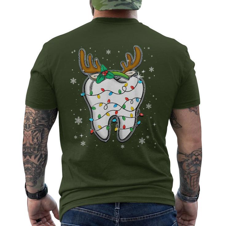 Christmas Dentist Dentist Assistant Christmas Tooth Xmas Dent T-Shirt mit Rückendruck