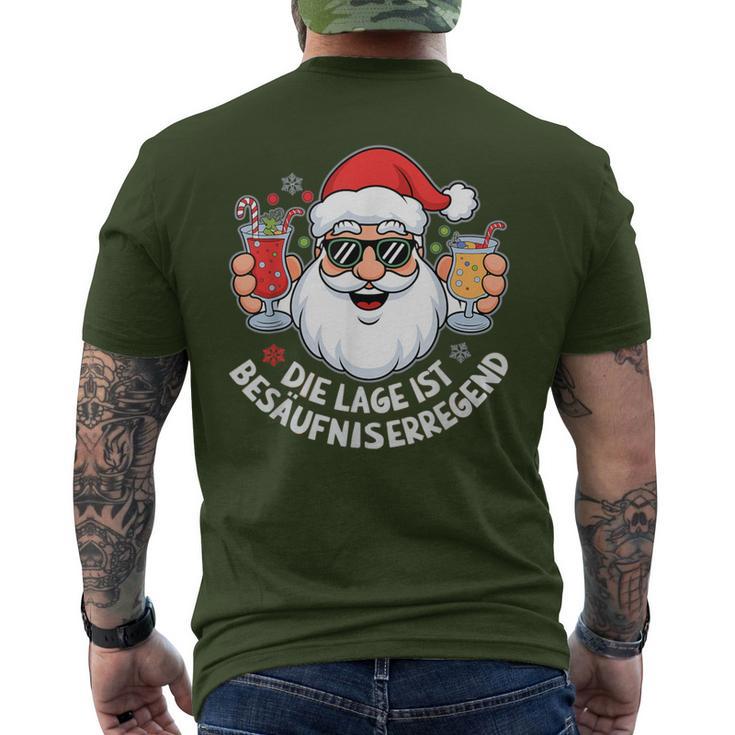 Die Lage Ist Besäufniserregend Christmas T-Shirt mit Rückendruck