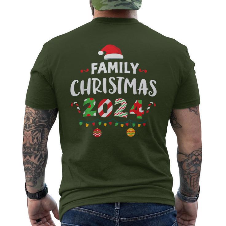 Family Pajamas Christmas 2024 Matching Sets Group Squad Xmas T-Shirt mit Rückendruck