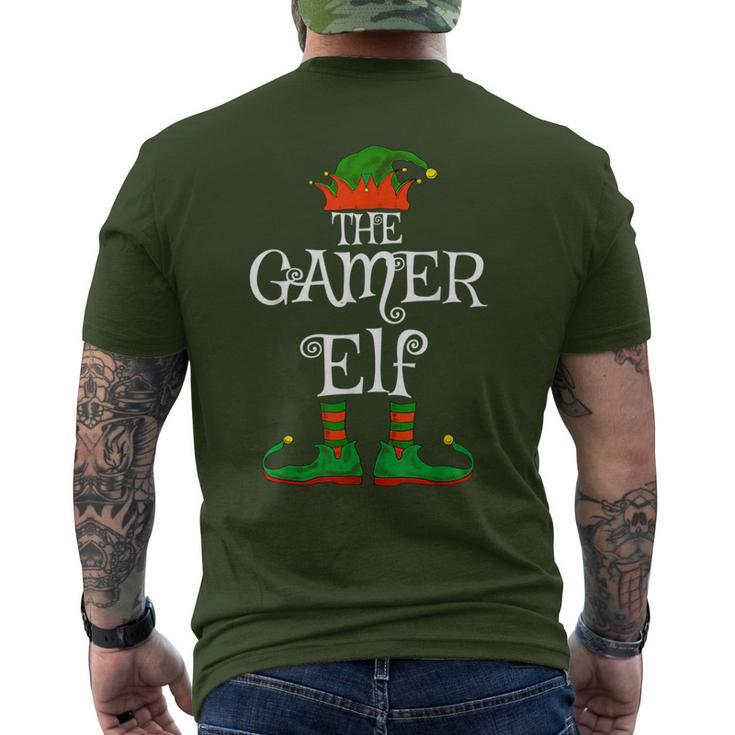 The Gamer Elf Christmas Boys Nager T-Shirt mit Rückendruck