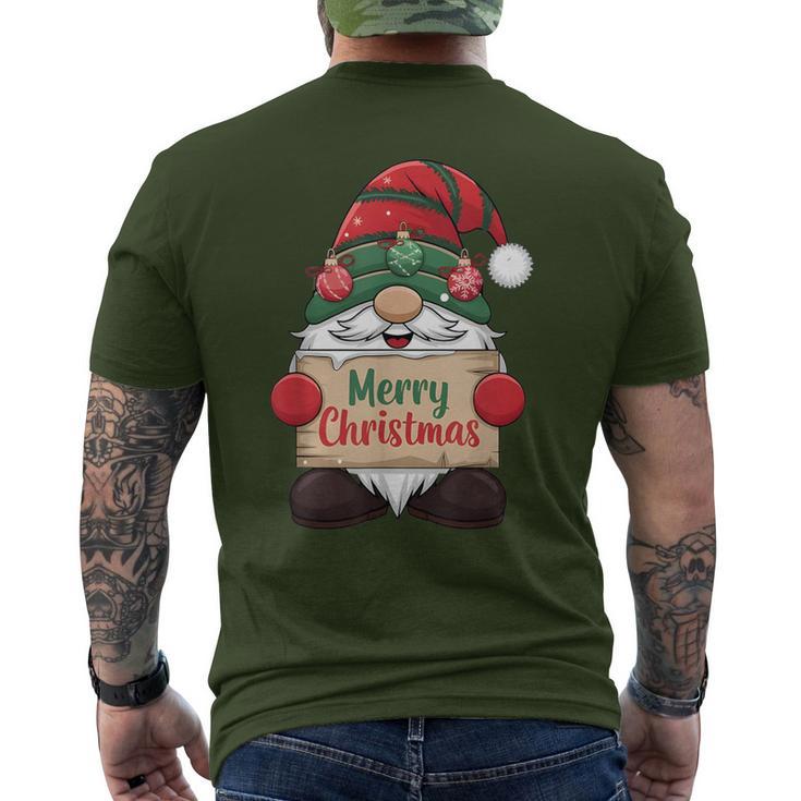 Gnome Christmas Santa Claus Costume Merry Christmas Gnome T-Shirt mit Rückendruck