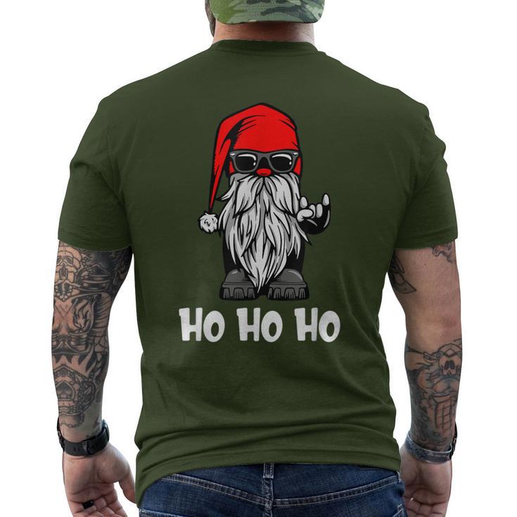 Ho Ho Ho Xmas Christmas Cool Santa Costume T-Shirt mit Rückendruck