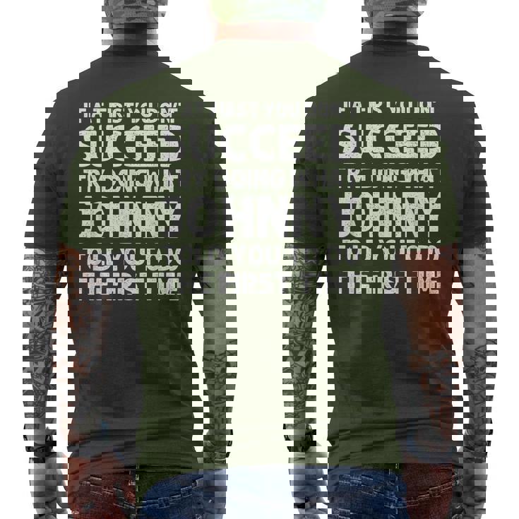 Johnny Name Personalized Birthday Christmas Joke Men's T-shirt Back Print Johnny Name Personalized Birthday Christmas Joke Men's T-shirt Back Print