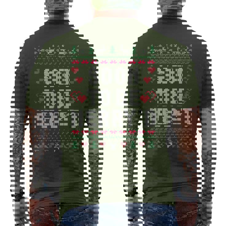 Soon To Be Merry'd Engaged Couples Matching Ugly Christmas Men's T-shirt Back Print