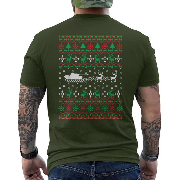 Tank Driver Ugly Christmas Tank T-Shirt mit Rückendruck