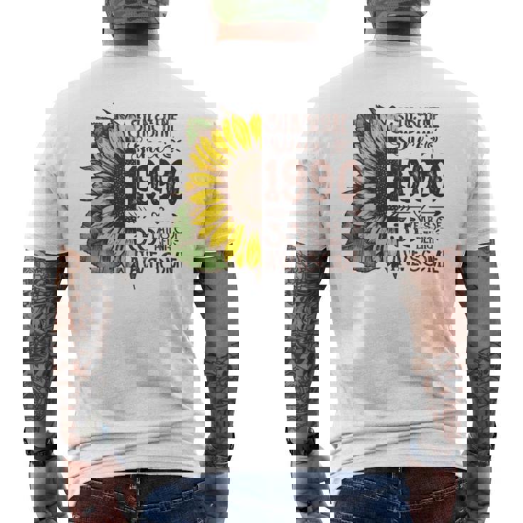 1990 Sunflower Sunshine 2025 Men's T-shirt Back Print