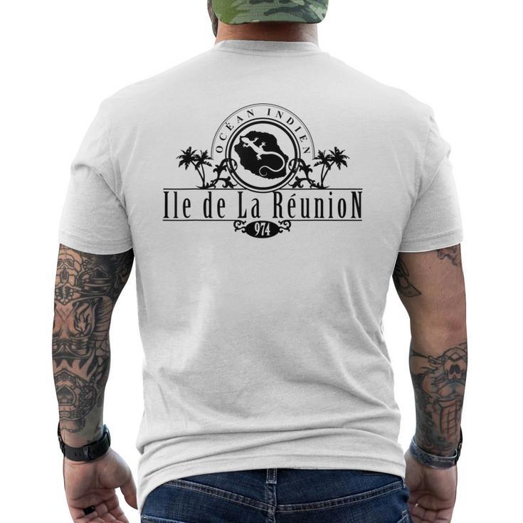 974 Isla De La Reunión Camiseta Hombre Estampado Espalda