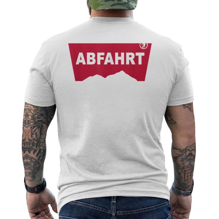 Abfahrt Lustiges Party Und Après-Ski T-Shirt mit Rückendruck