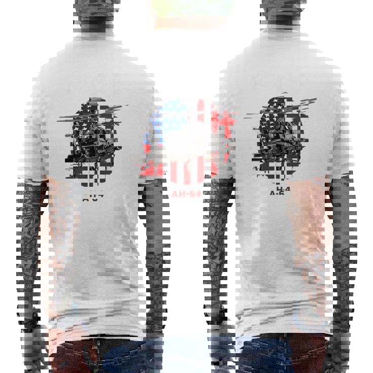 Ah-64 Apache Us Army Helicóptero Camiseta Hombre Estampado Espalda