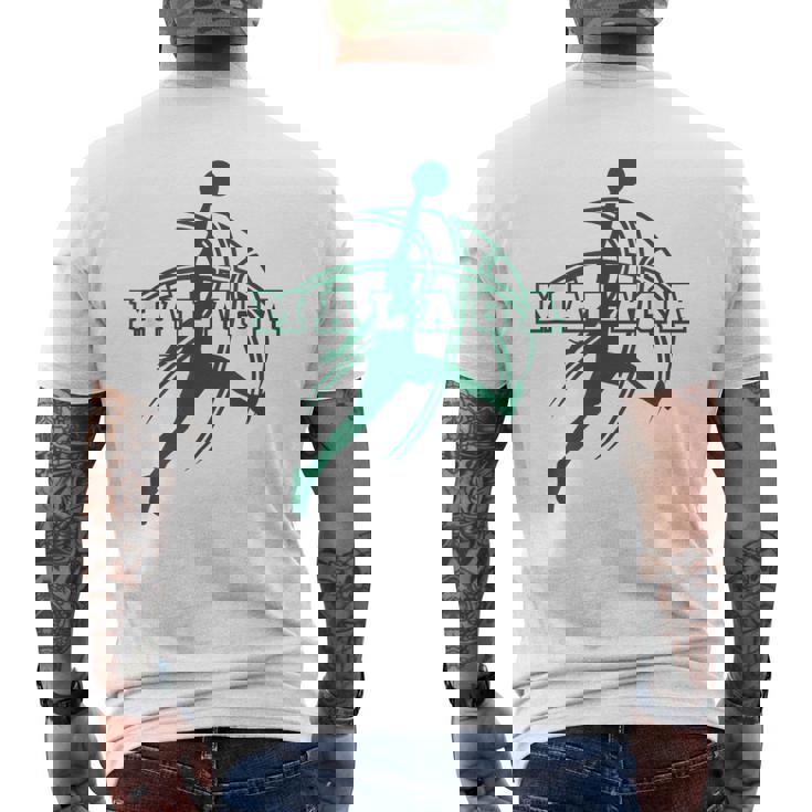 Apoyo Aficionado Baloncesto Málaga Basketball Malaga Camiseta Hombre Estampado Espalda