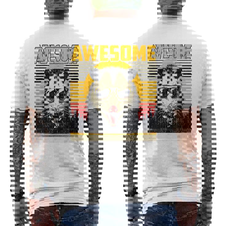 Awesome PossumCool 90S Retro Animal Lover Men's T-shirt Back Print