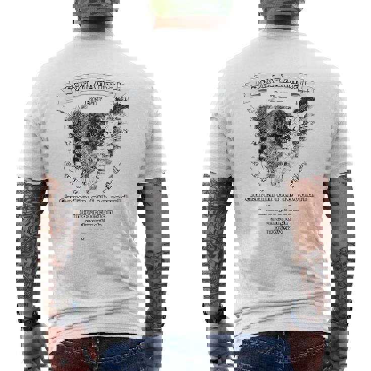 Bear Spirit Animal Totem Guardian Of The World Men's Back Print T-Shirt