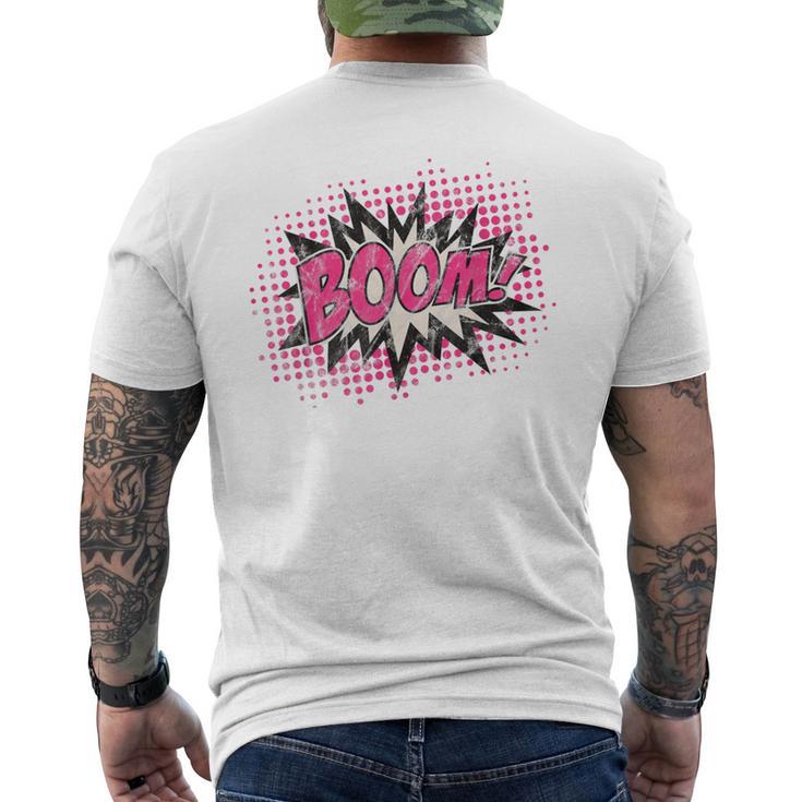 Boom Science Comic Book Style Men's Back Print T-Shirt - Monsterry