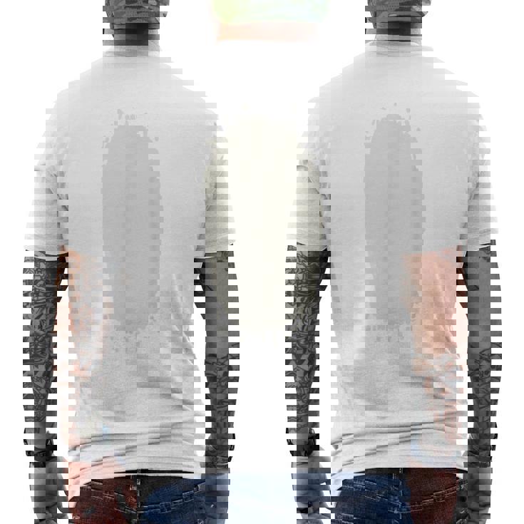 Bunny Rabbit Hare Lazy DIY Costume Easy Halloween Men's Back Print T-Shirt