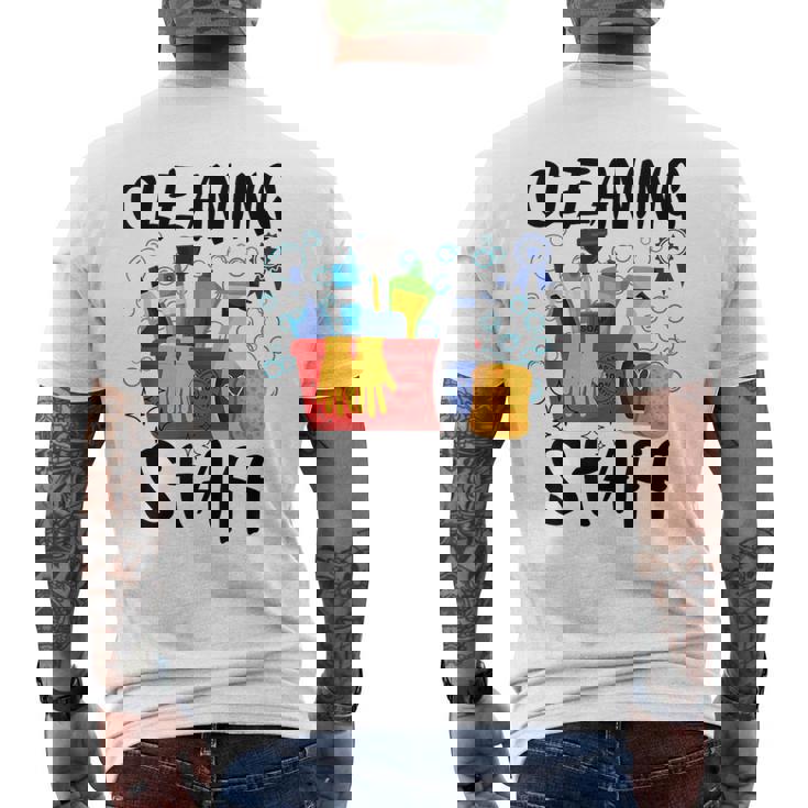 Cleaning Staff Housekeeping Crew Of Proud Housekeeper Squad Men's Back Print T-Shirt