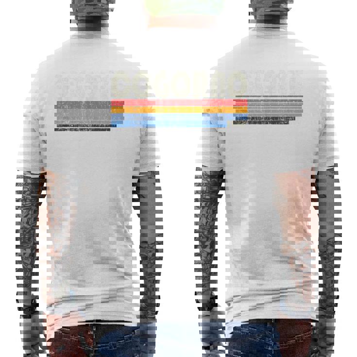 Cogorno Italia Retro 70S 80S Style Camiseta Hombre Estampado Espalda