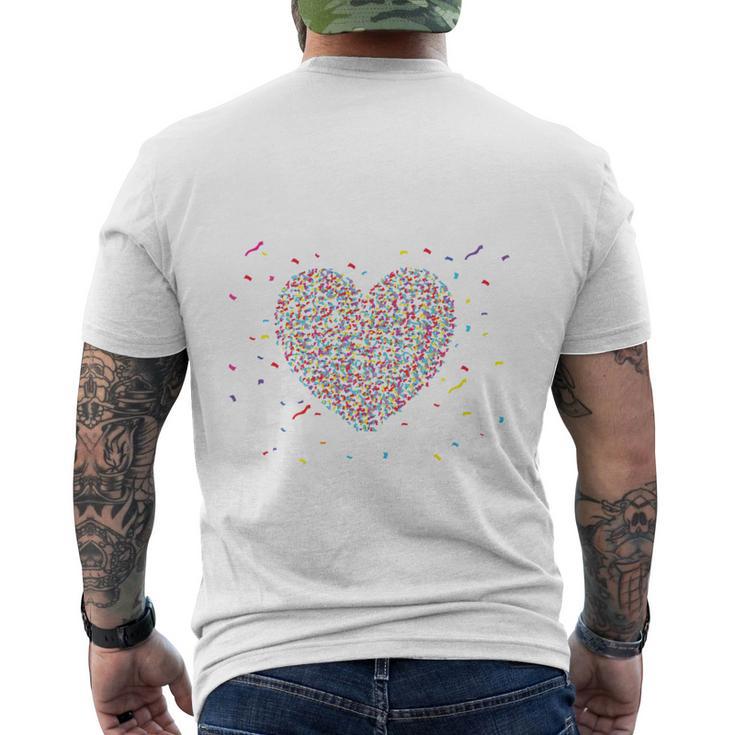 Confetti In The Heart Fancy Dress Carnival Confetti Costume Outfit T-Shirt mit Rückendruck