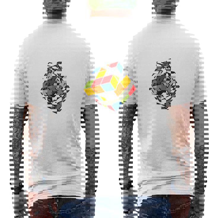 Cubo Rubik Cube Magic Cubo Retro Rubiintage Nerd Manga Larga Camiseta Hombre Estampado Espalda