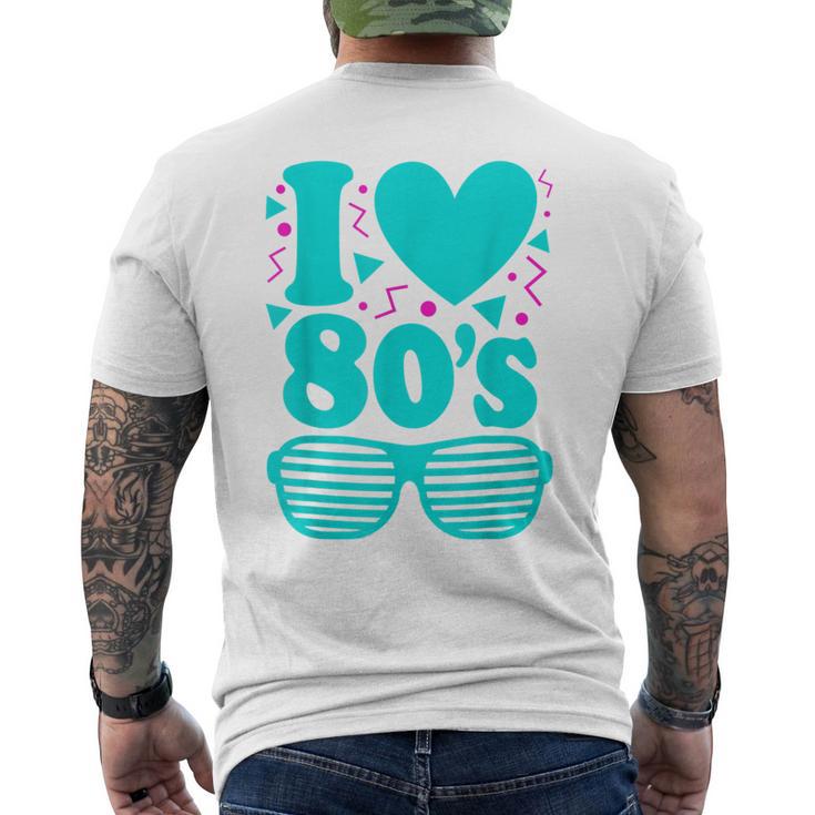 Disfraz De Fiesta Retro De Los Años 80 I Love The 80 Camiseta Hombre Estampado Espalda