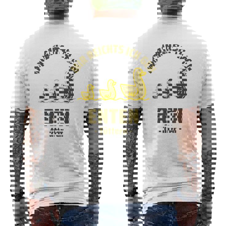 Duck Feed I Chick Baby I Duck Lovers Men's Back Print T-Shirt