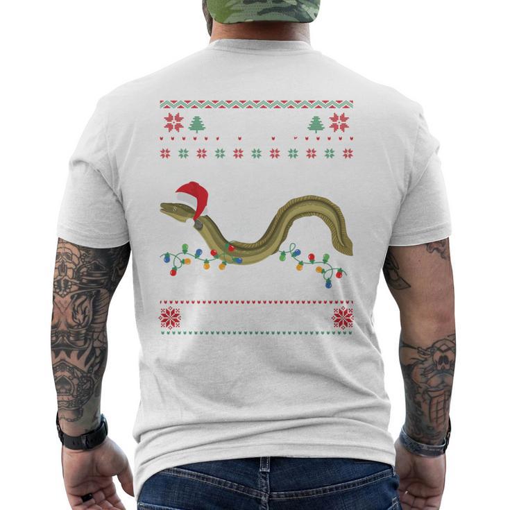 Eel I Want For Christmas I Angler Ugly Christmas Sweater T-Shirt mit Rückendruck