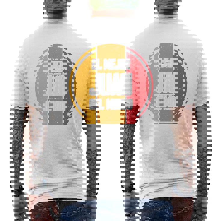 El Mejor Juan Del Mundo Divertido Nombre Juan Manga Larga Camiseta Hombre Estampado Espalda