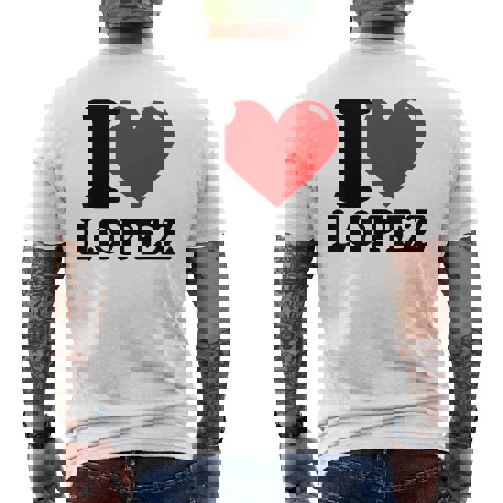 Me Encanta Lopez Camiseta Hombre Estampado Espalda