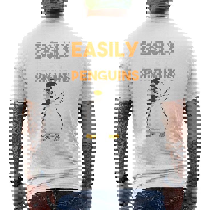 Facilement Distrait Par Les Pingouins Drôles De Dabbing Dab Danse Mignon T-shirt imprimé au dos