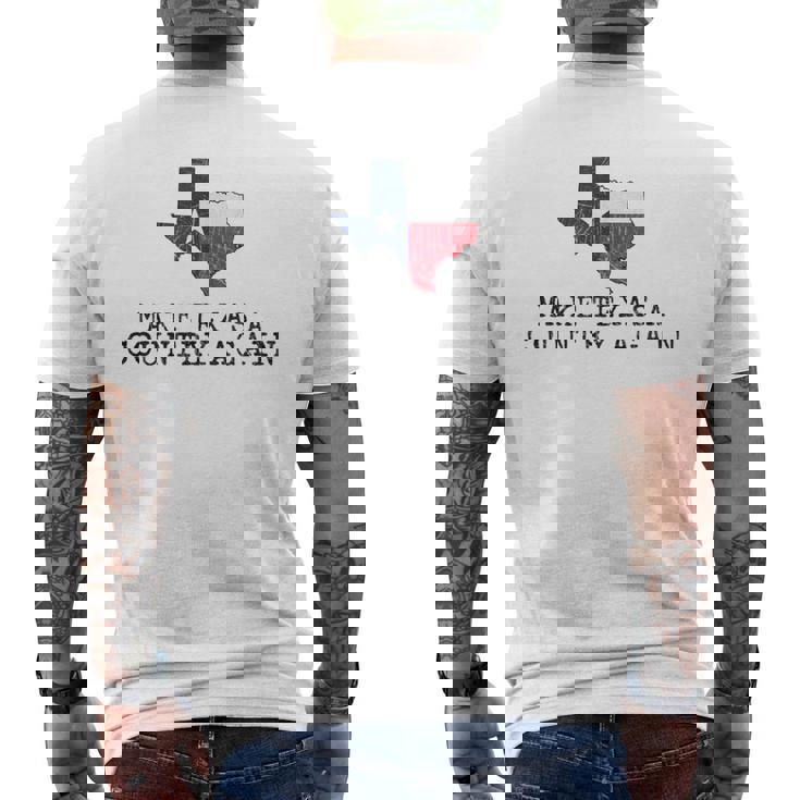 Faites Du Texas Un Pays À Nouveau Graphisme Amusant Noir Idée Cadeau T-shirt imprimé au dos