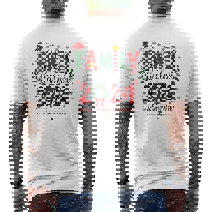 Family Christmas 2024 Making Memories Together Family Trip Men's T-shirt Back Print