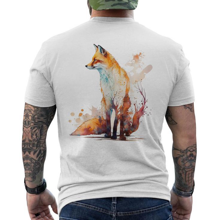 Fox T Cute Adult Animal Zero Fox Given Men's T-shirt Back Print