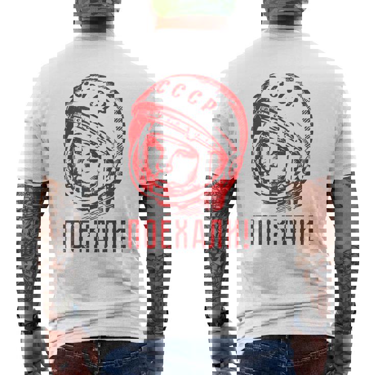 Gagarin Soviética Sputnik Urss Cccp Regalo Camiseta Hombre Estampado Espalda