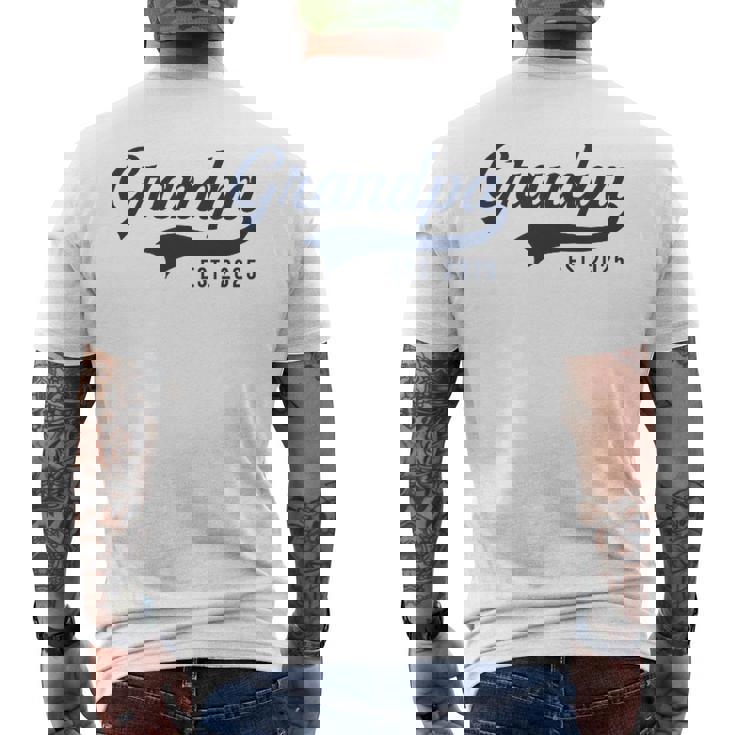 Grandpa Est 2025 Promocionado A Abuelo 2025 Nuevo Abuelo Camiseta Hombre Estampado Espalda