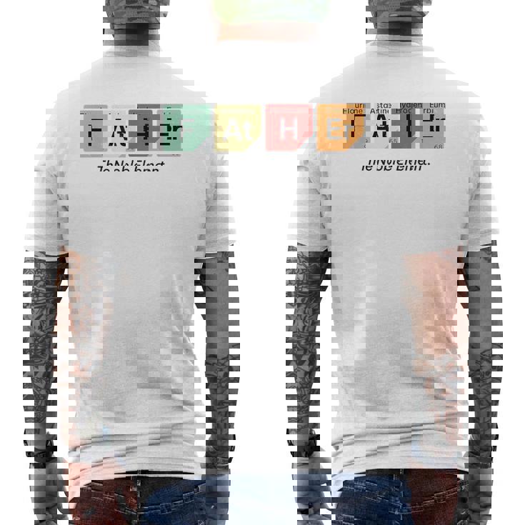 Hombre Padre El Noble Elemento Día Del Padre Papá Familia Hombres Camiseta Hombre Estampado Espalda