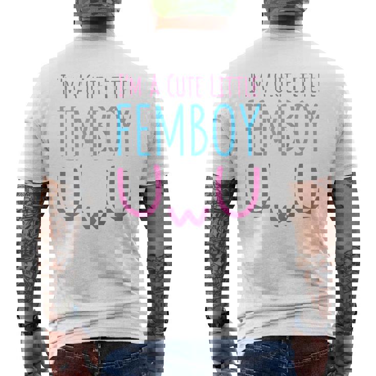 I'm A Cute Little Femboy Aesthetic Sissy Manga Raglan Camiseta Hombre Estampado Espalda